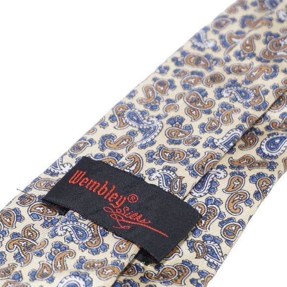 Wembley Silk Paisley Tie - Picture 4 of 6